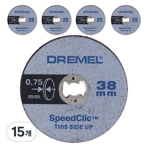 드레멜 EZ Lock 초박형 강화 절단휠 38mm SC409, 15개