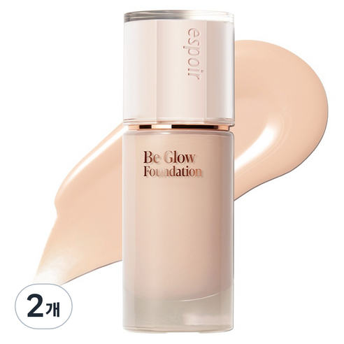 에스쁘아 비글로우 파운데이션 30g SPF27 PA++, 21C 쿨아이보리, 2개