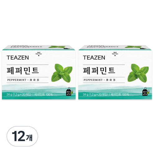 티젠 페퍼민트, 24g, 12개