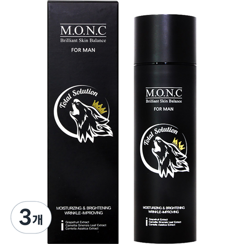 엠오앤씨 포맨 토탈솔루션 올인원, 130ml, 3개
