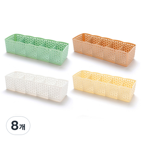 마켓감성 5칸 다용도 정리함, 랜덤 발송, 8개