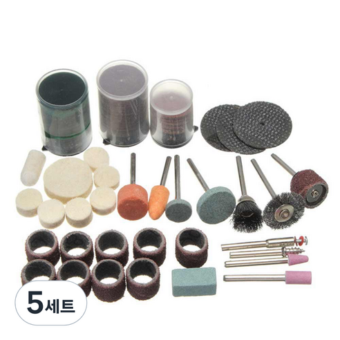 태림상사 드레멜 절단휠 연마휠 샌딩패드 악세사리 105종 세트, 5세트