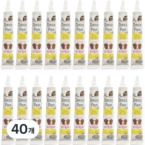 초코펜 화이트, 20g, 40개