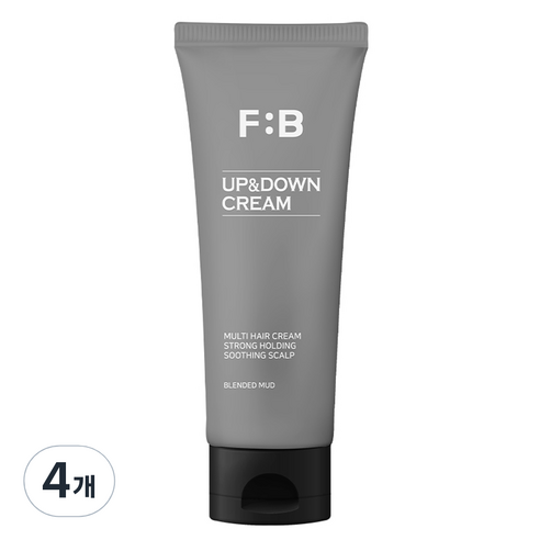 포뷰트 남성용 머드 업 앤 다운 크림 모든모발, 4개, 100ml