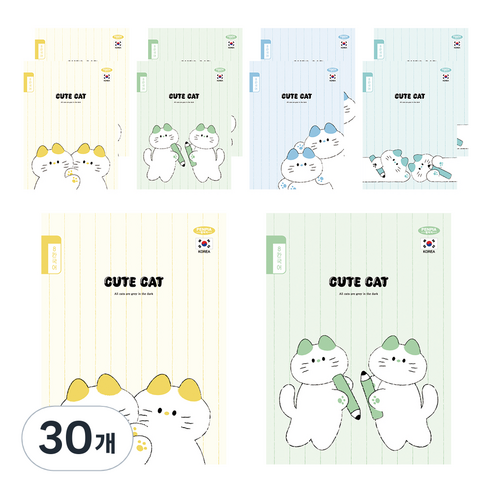펜피아 1 000 초등 제본 8칸 국어 노트, 랜덤발송, 30개