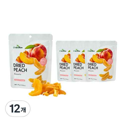 탄탄 건복숭아, 70g, 12개