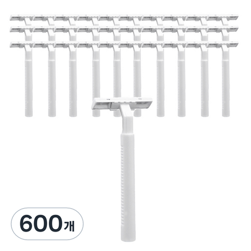 바스티 여행용 호텔 심플 일회용 면도기 화이트, 1개입, 600개