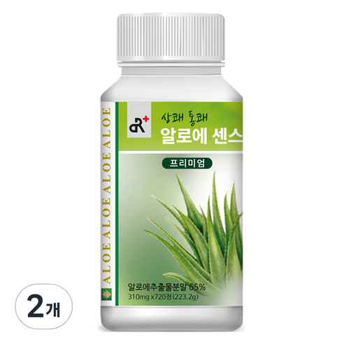 두리농산 상쾌통쾌 알로에 센스정 프리미엄 720정, 223.2g, 2개