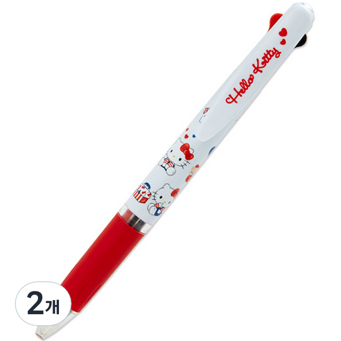 산리오 제트스트림 3색 볼펜 0.5mm, 리본키티, 2개