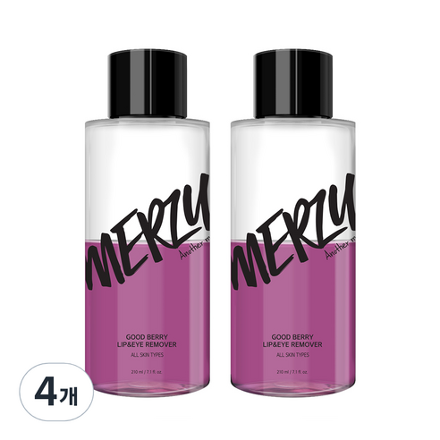 머지 굿 베리 립 앤 아이 리무버, 4개, 210ml