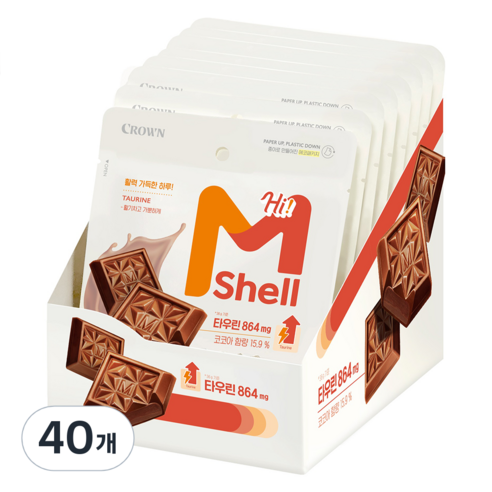 크라운 엠쉘하이 초콜릿, 36g, 40개