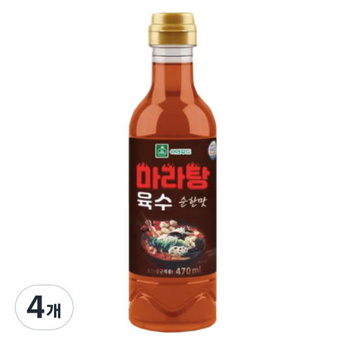 이엔푸드 마라탕 육수 순한맛, 4개, 470ml