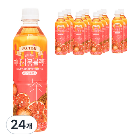 일화차시 허니자몽 블랙티, 500ml, 24개