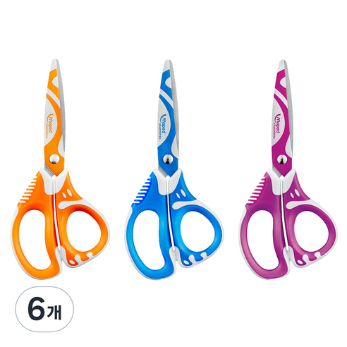 마패드 아동용 제노아핏 가위 13cm, 랜덤발송, 6개
