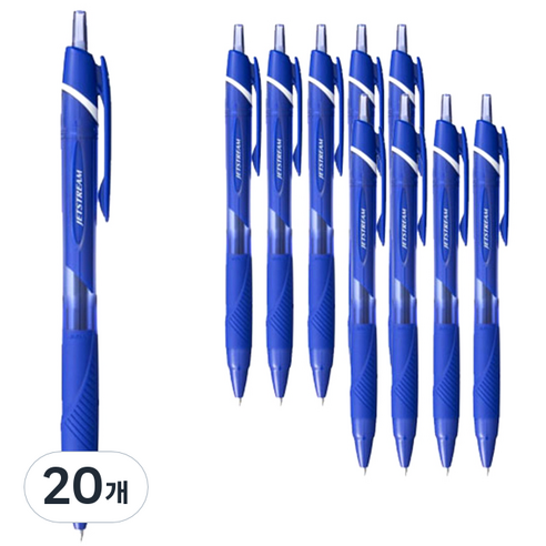 제트스트림 유성볼펜 0.7mm SXN-150-07, 블루, 20개