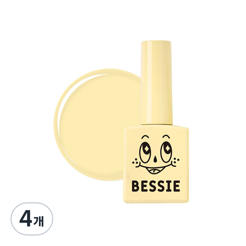 베씨 컬러 젤 11ml, Y01 닐라닐라 바닐라, 4개