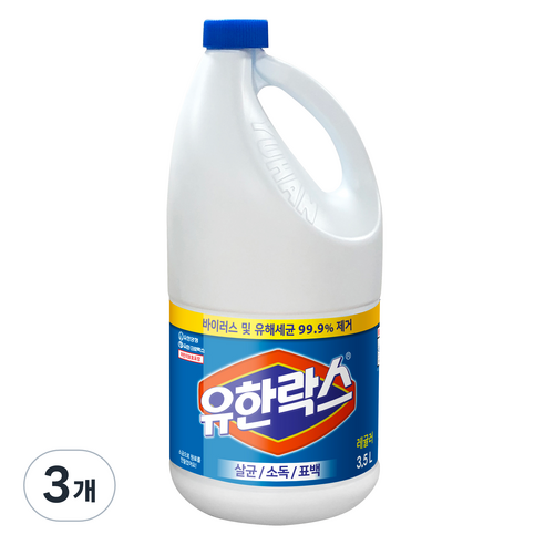 유한락스 레귤러, 3개, 3.5L