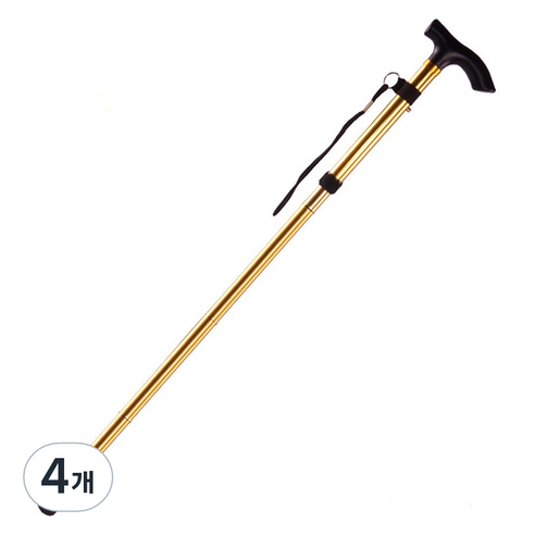 조인메이드 접이식 지팡이, 골드, 4개