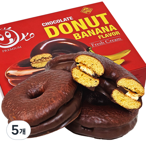 뉴트리오코 초콜릿 바나나맛 도넛 12p, 300g, 5개