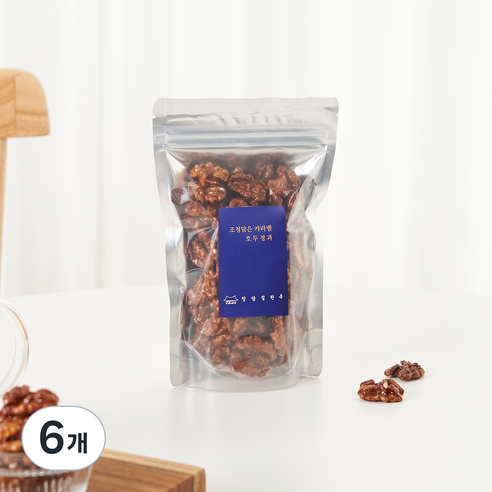 청담설한옥 조청담은 카라멜 호두정과, 60g, 6개