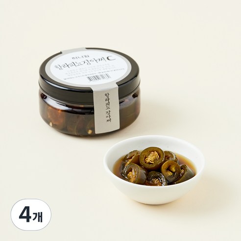 하나원 할라피뇨장아찌 C, 180g, 4개