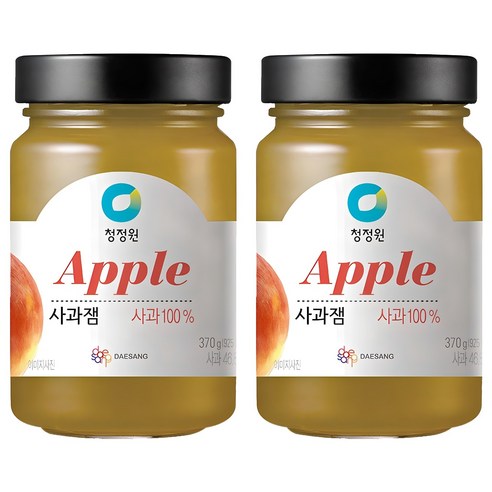 청정원 사과잼, 370g, 2개