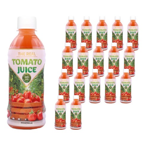 파모빗 찐 토마토 착즙 주스, 350ml, 18개