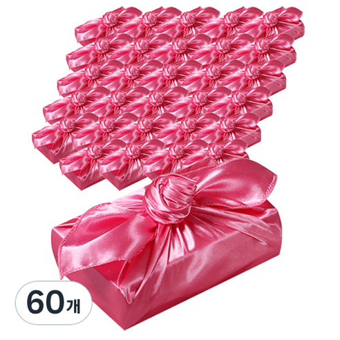 통샵 공단 보자기 45 × 45 cm, 꽃분홍, 60개