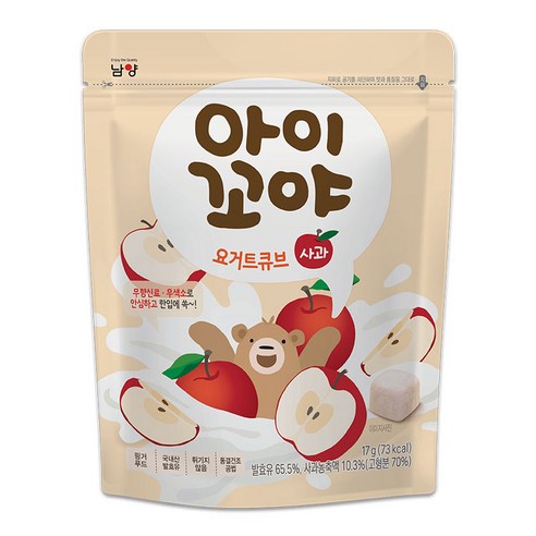 아이꼬야 요거트큐브, 1개, 17g, 사과