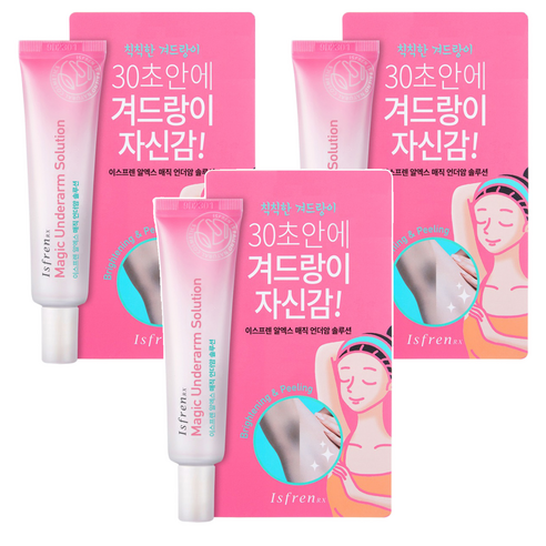 이스프렌 알엑스 매직 언더암 솔루션 데오드란트, 20g, 3개