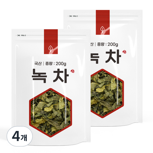 녹차, 200g, 1개입, 4개