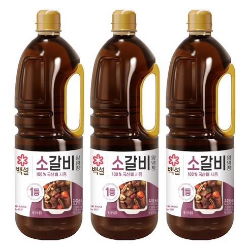 백설 소갈비양념, 2.05kg, 3개