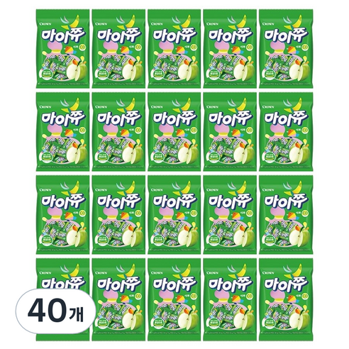 크라운 마이쮸 사과필로우 츄잉캔디, 20개, 92g