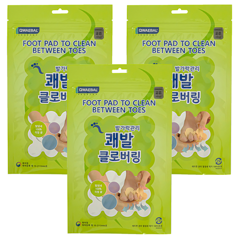 쾌발 발가락관리 클로버링, 3개