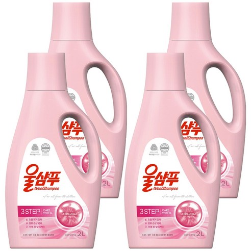 울샴푸 애경 오리지널 용기형 본품, 2L, 4개