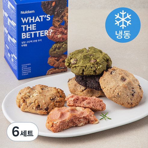 널담 고단백 르뱅 쿠키 6종 세트 (냉동), 50g, 6개입, 6세트