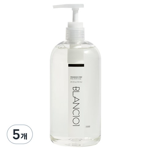 블랑101 무향 리퀴드 젖병 세정제, 5개, 720ml