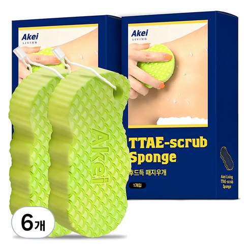 아케이 리빙 후드득 때지우개, 1개입, 6개