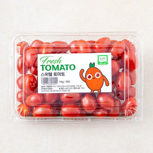 우일팜 GAP 인증 스위텔 토마토, 1kg, 1팩