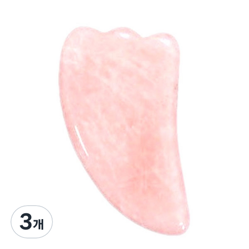 경락마사지스톤 볼살 윤곽 장미석 마사지 날개 PS, 3개, 핑크