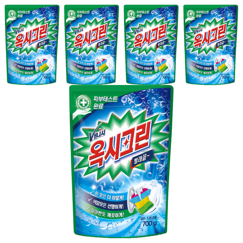 옥시크린 분말형 표백제, 700g, 5개