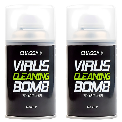 차싹 원터치 살균 탈취제 피톤치드향, 112g, 2개