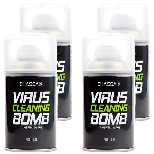 차싹 원터치 살균 탈취제 피톤치드향, 112g, 4개