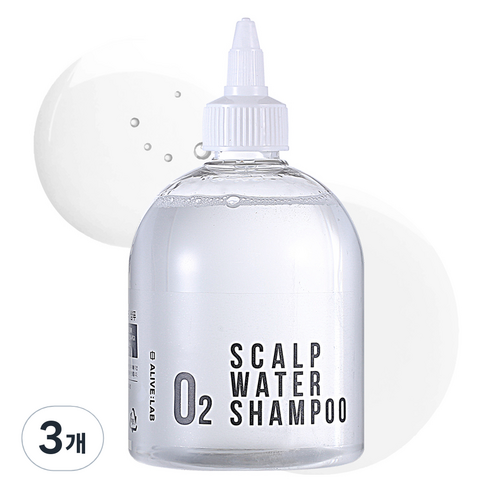 얼라이브랩 오투 스칼프 워터 샴푸, 350ml, 3개