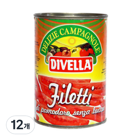 디벨라 DIVELLA 토마토통조림 400g, 12개