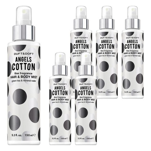 더프트앤도프트 파인 프라그란스 헤어 앤 바디미스트 엔젤스코튼, 6개, 150ml