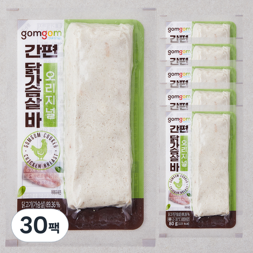 곰곰 간편 닭가슴살바 오리지널, 80g, 30팩