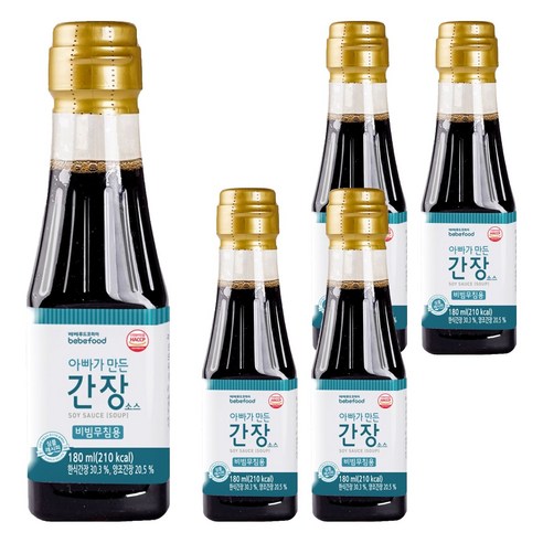 베베푸드 아빠가 만든 간장 소스 비빔무침용, 180ml, 5개, 감칠맛