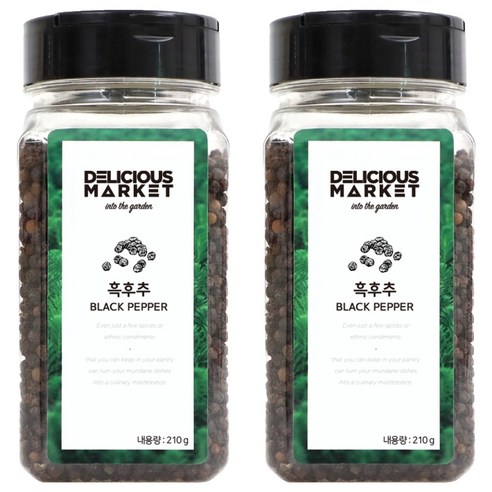 딜리셔스마켓 흑후추홀, 210g, 2개