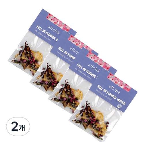 올차 도화 플라워 워터 꽃차, 2g, 4개입, 2개